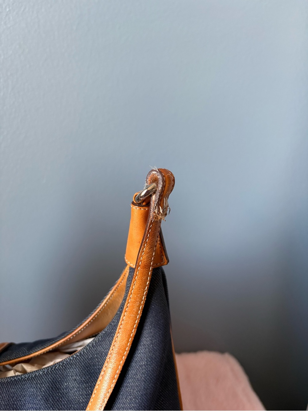 denim coach hamptoms shoulder bag - Picture 7 of 8